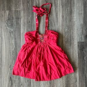 Red halter medium